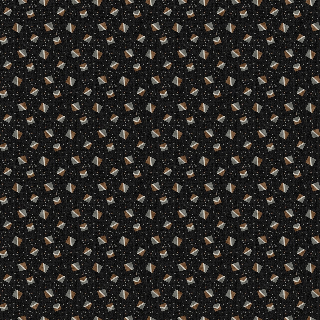 Fabric Northcott Black Small Block Toss Flannel Haberdashery by the Quarter Yard F28546-99